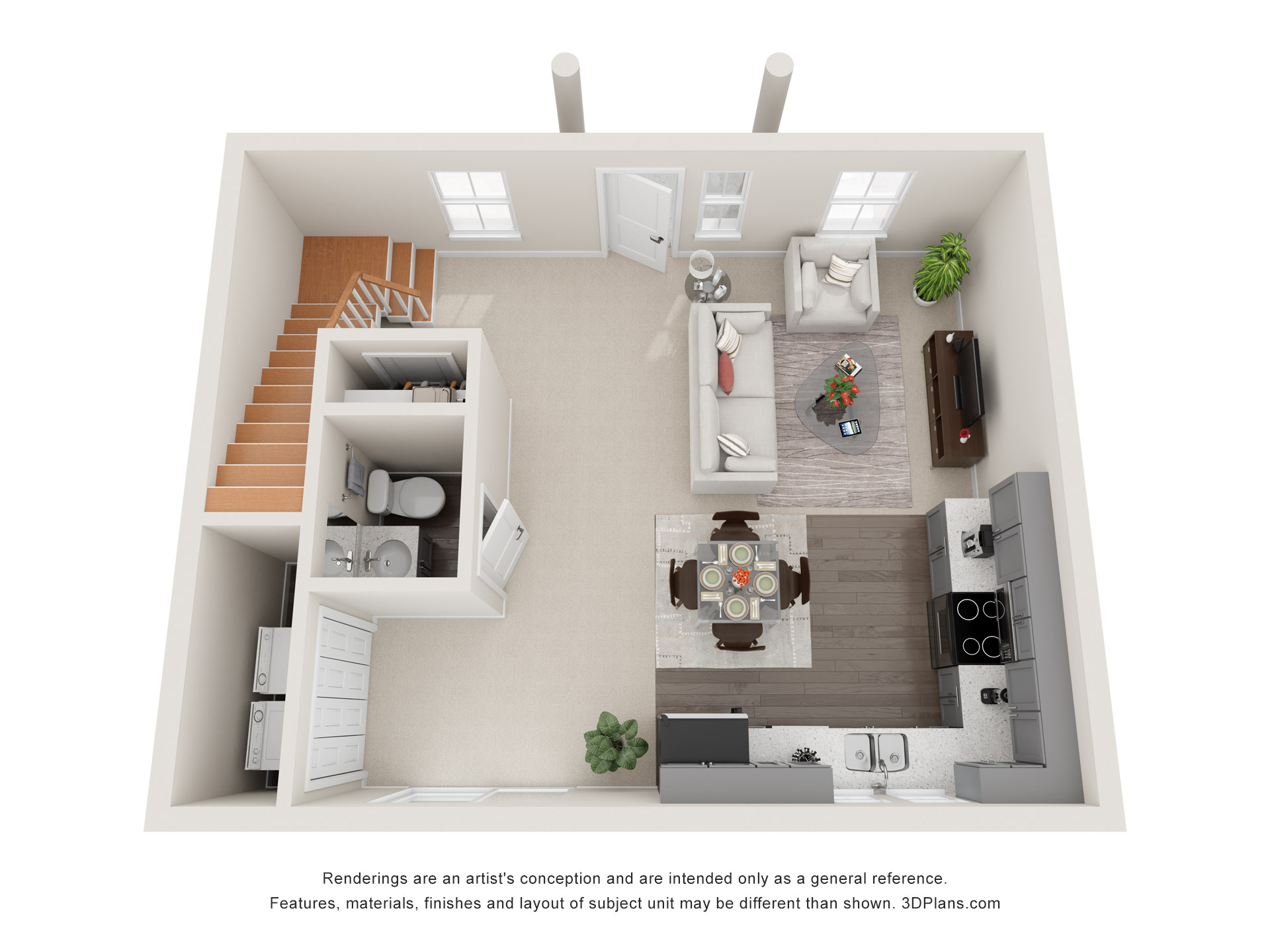 The Columns_Typical Single Family_TH_1FL